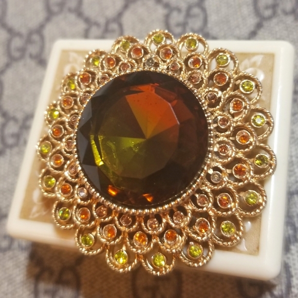 COROCRAFT 1960s Wildflower Line Brooch - Picture 3 of 8